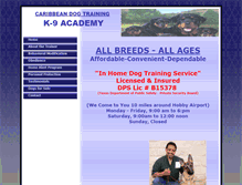 Tablet Screenshot of houstonguarddogs.com